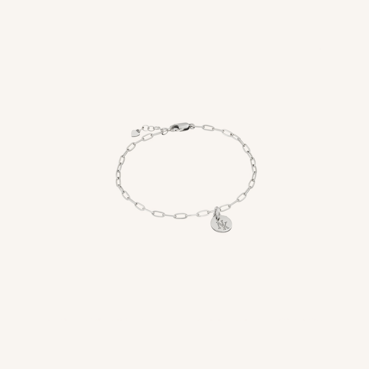 Newcastle Knights Engravable Circle Charm Bracelet - LIMITED EDITION - Silver