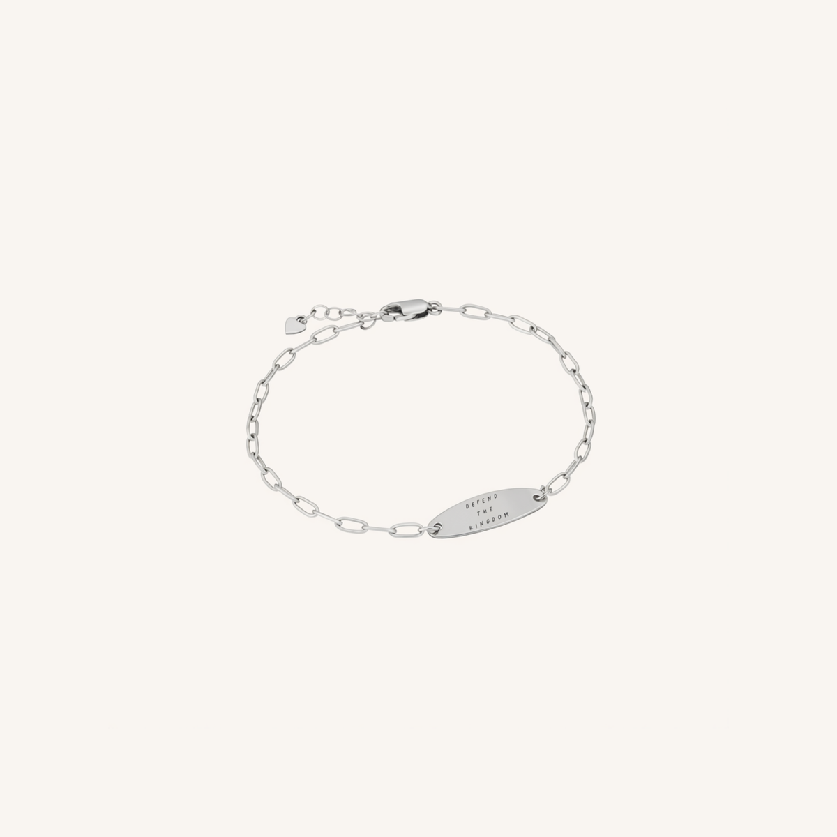 Newcastle Knights Engravable Oval Charm Bracelet - LIMITED EDITION - Silver