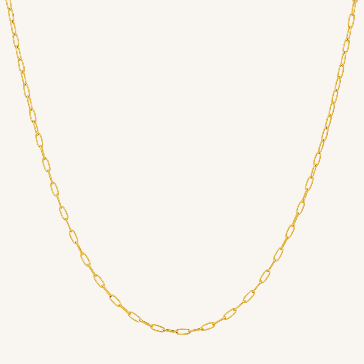 Selene Paperclip Necklace - Gold