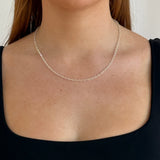 Lana Twisted Cable Necklace - Silver