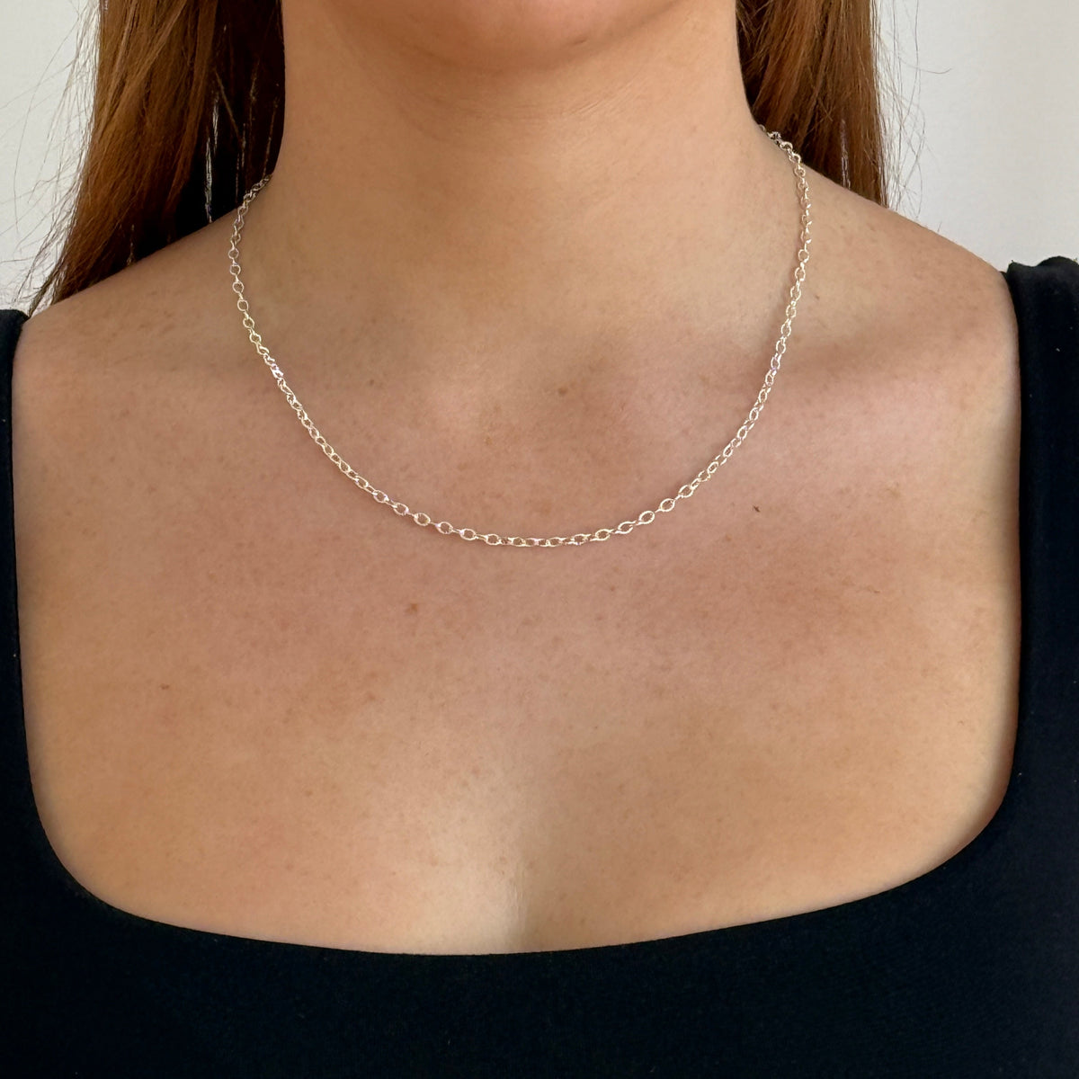 Lana Twisted Cable Necklace - Silver