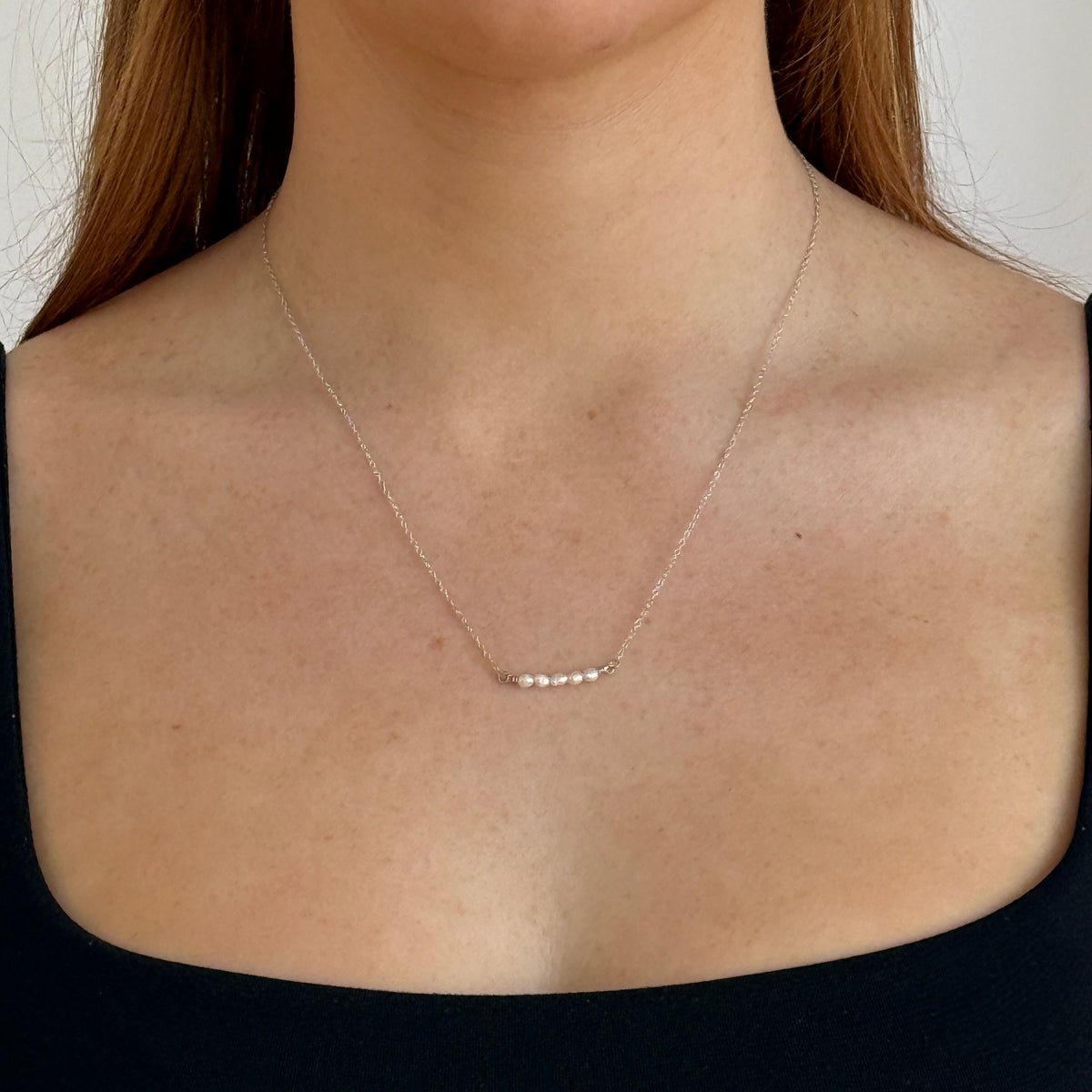 Cici Freshwater Pearl Necklace - Silver