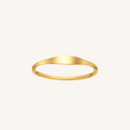 Gold ring on a white background