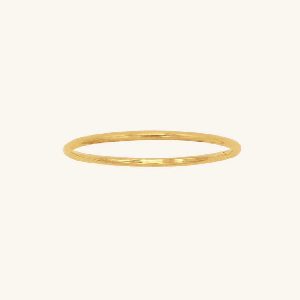 Smooth Stacking Ring - Gold