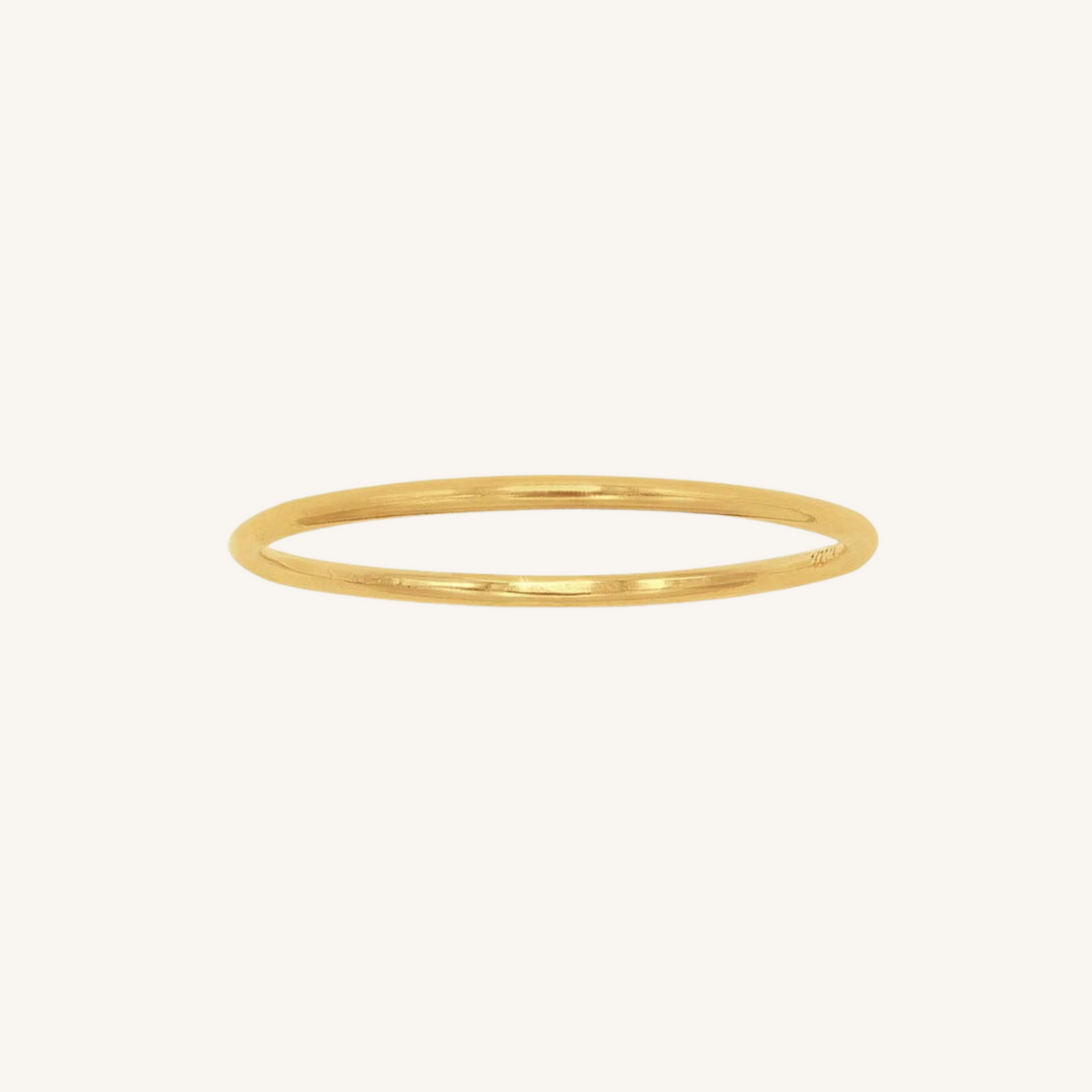 Smooth Stacking Ring - Gold