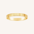 Gold ring on a white background