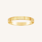 Gold ring on a white background