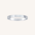 Silver ring on a white background