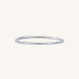 Smooth Stacking Ring in Silver