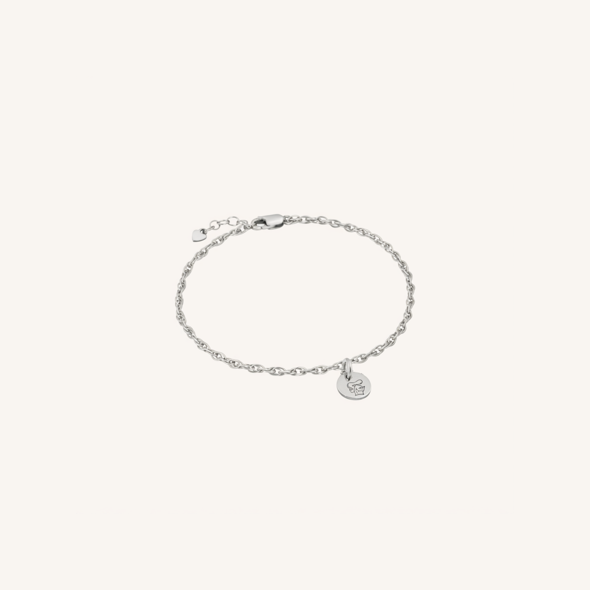 Newcastle Knights Engravable Circle Charm Bracelet - LIMITED EDITION - Silver
