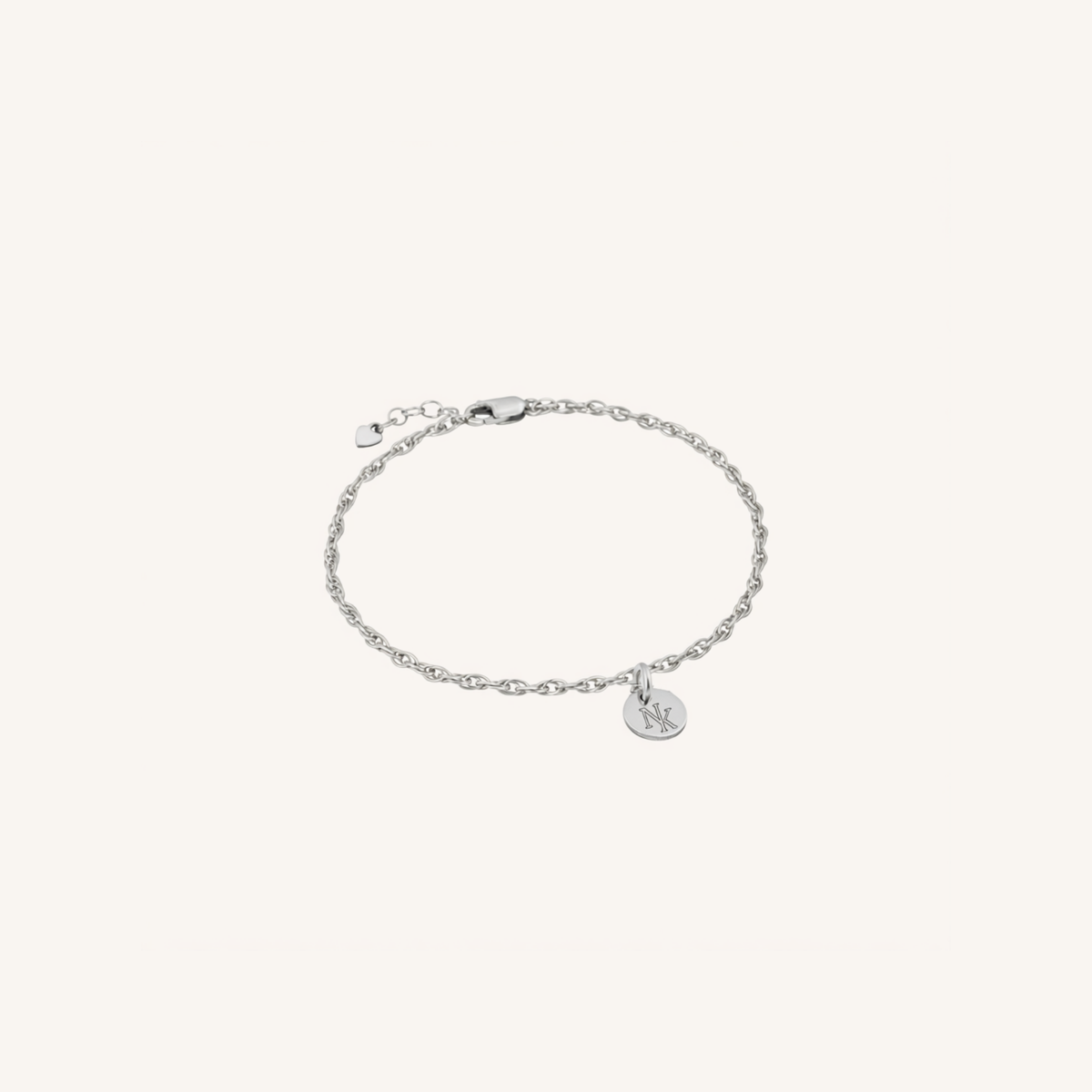 Newcastle Knights Engravable Circle Charm Bracelet - LIMITED EDITION - Silver