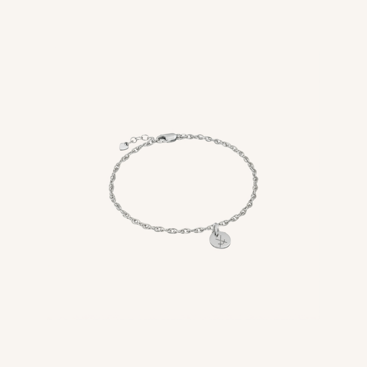 Newcastle Knights Engravable Circle Charm Bracelet - LIMITED EDITION - Silver