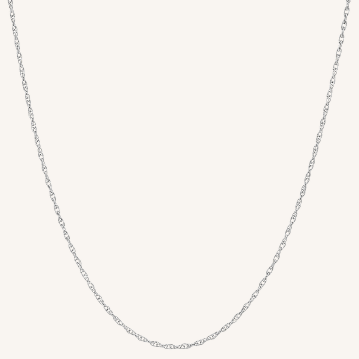 Athena Rope Necklace - Silver