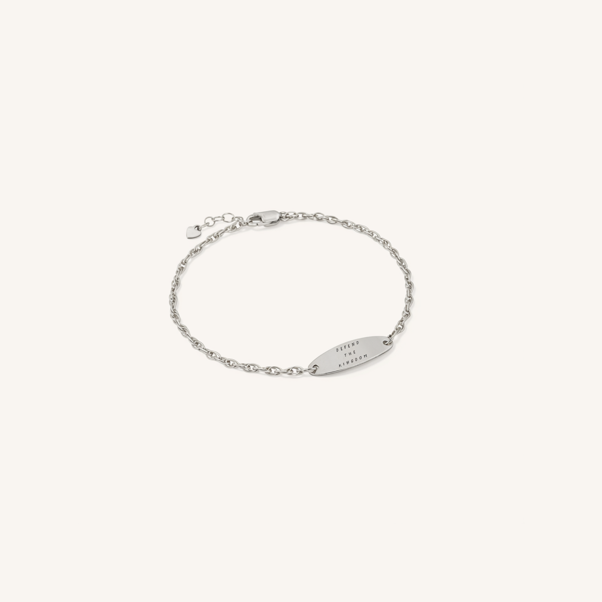 Newcastle Knights Engravable Oval Charm Bracelet - LIMITED EDITION - Silver