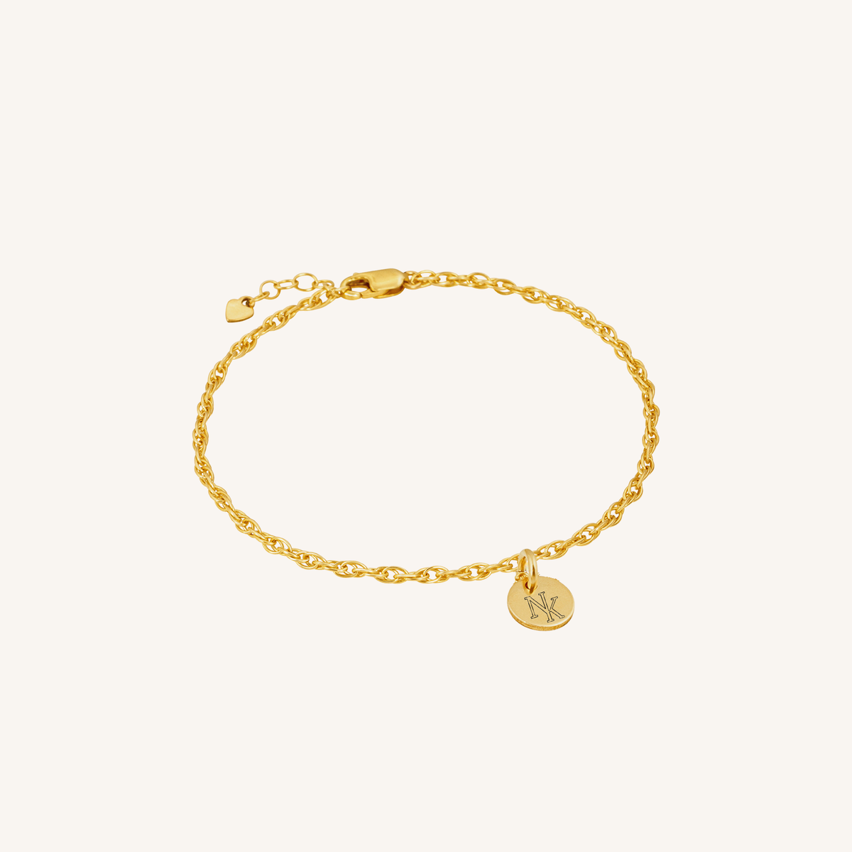 Newcastle Knights Engravable Circle Charm Bracelet - LIMITED EDITION - Gold
