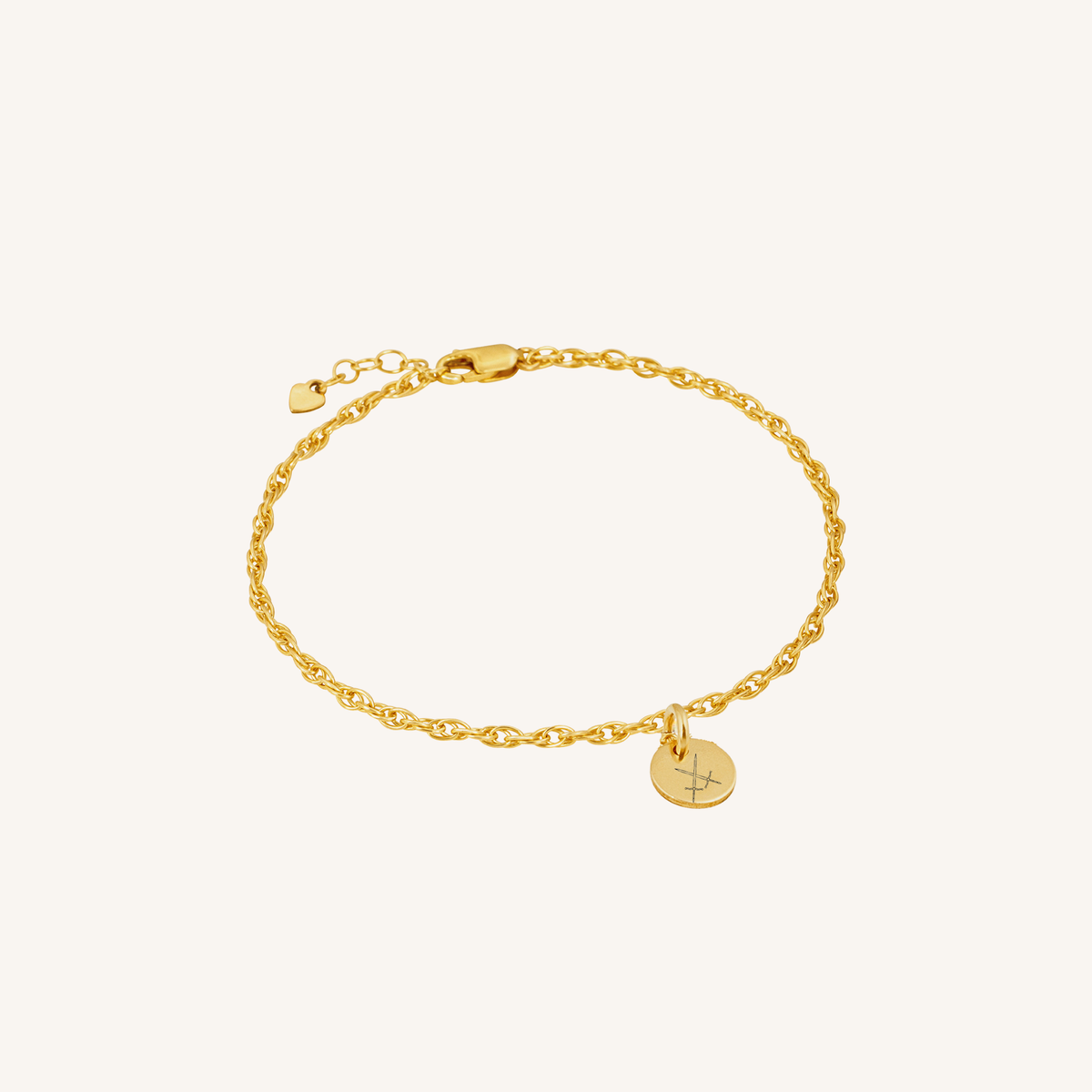 Newcastle Knights Engravable Circle Charm Bracelet - LIMITED EDITION - Gold
