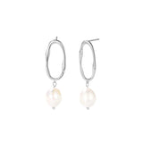 Rorie Pearl Drop Earring in Silver