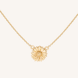 September Birth Flower Necklace  - Aster - 14k Gold Filled