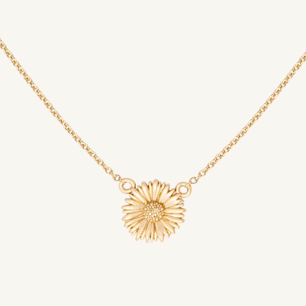 September Birth Flower Necklace | Aster - 14k Gold Filled