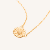 September Birth Flower Necklace  - Aster - 14k Gold Filled