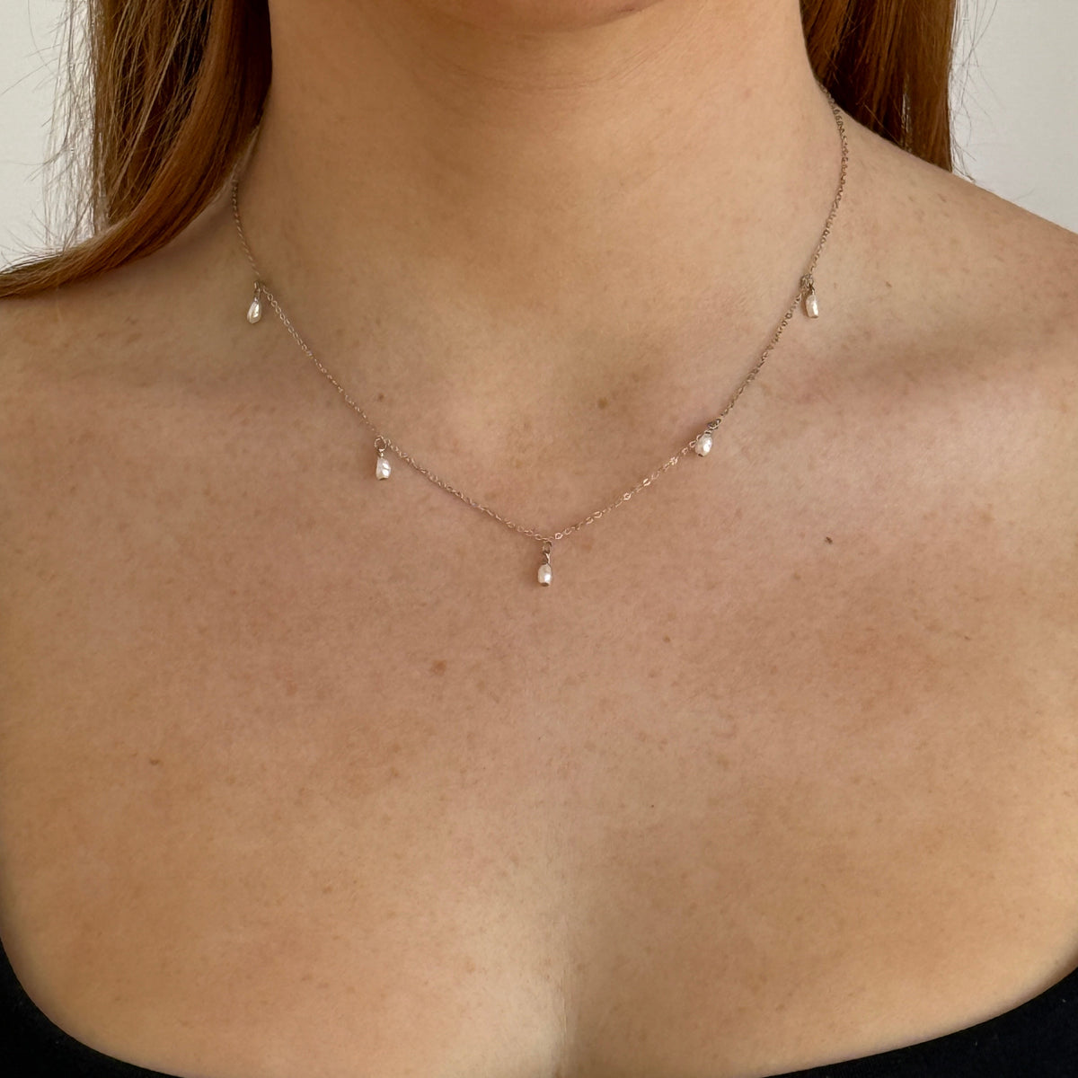 Sia Freshwater Necklace Silver