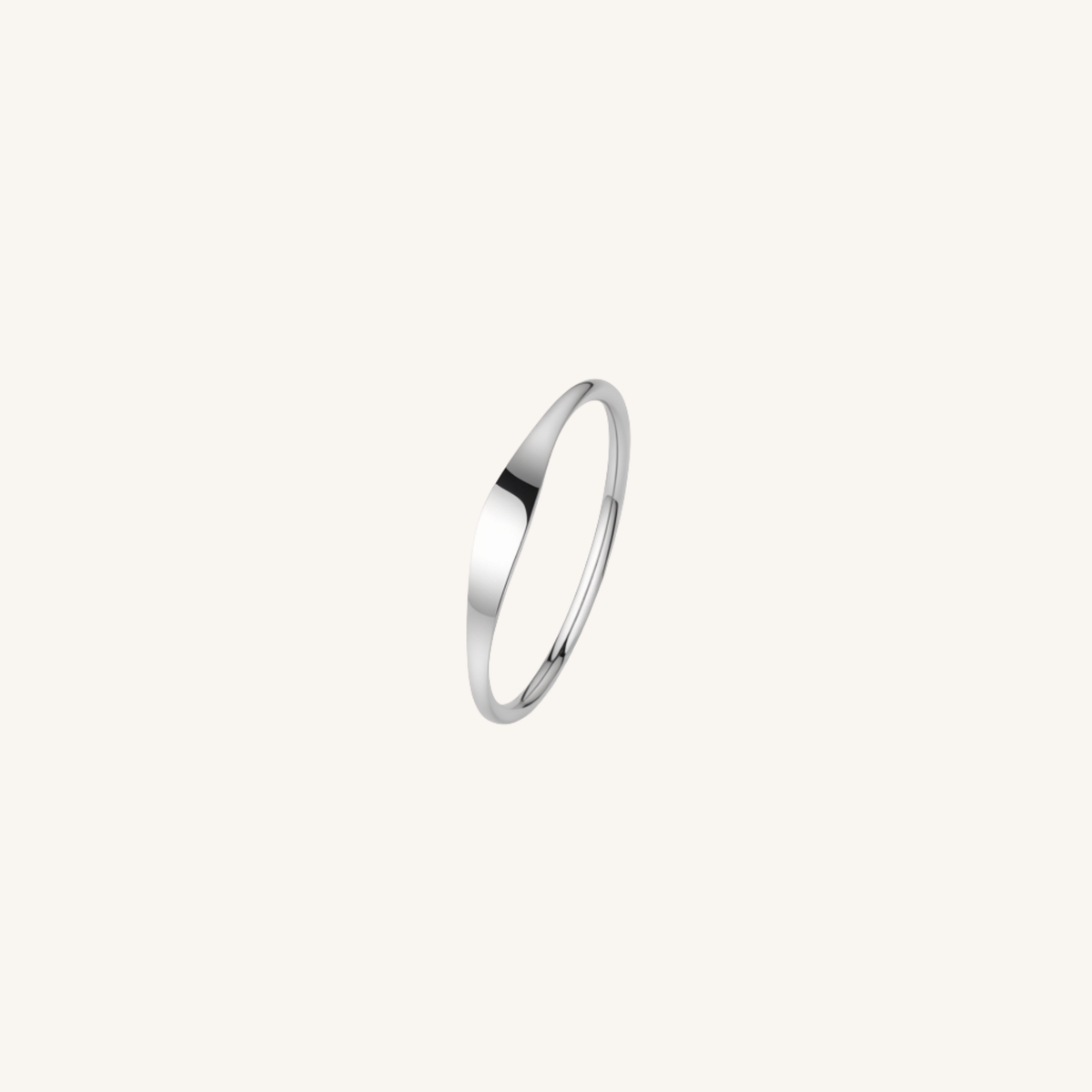 Silver signet ring