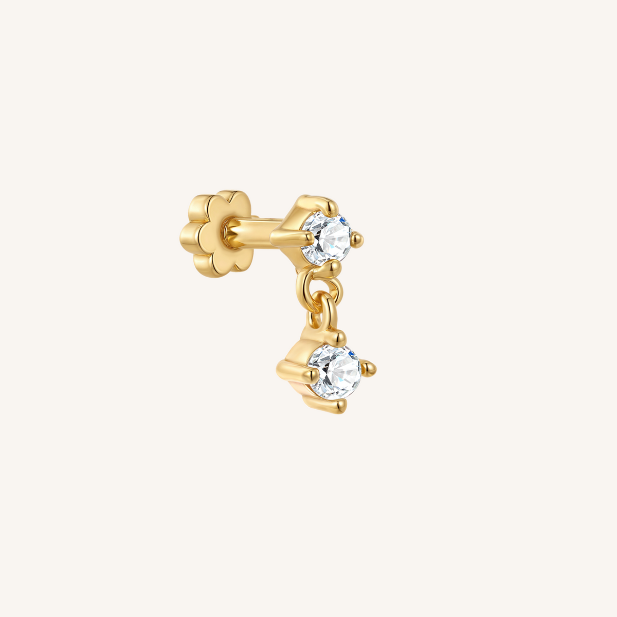 Twilight Flat Back Earrings | SINGLE - 14k Gold Filled