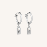 Star Sign Earrings - Silver