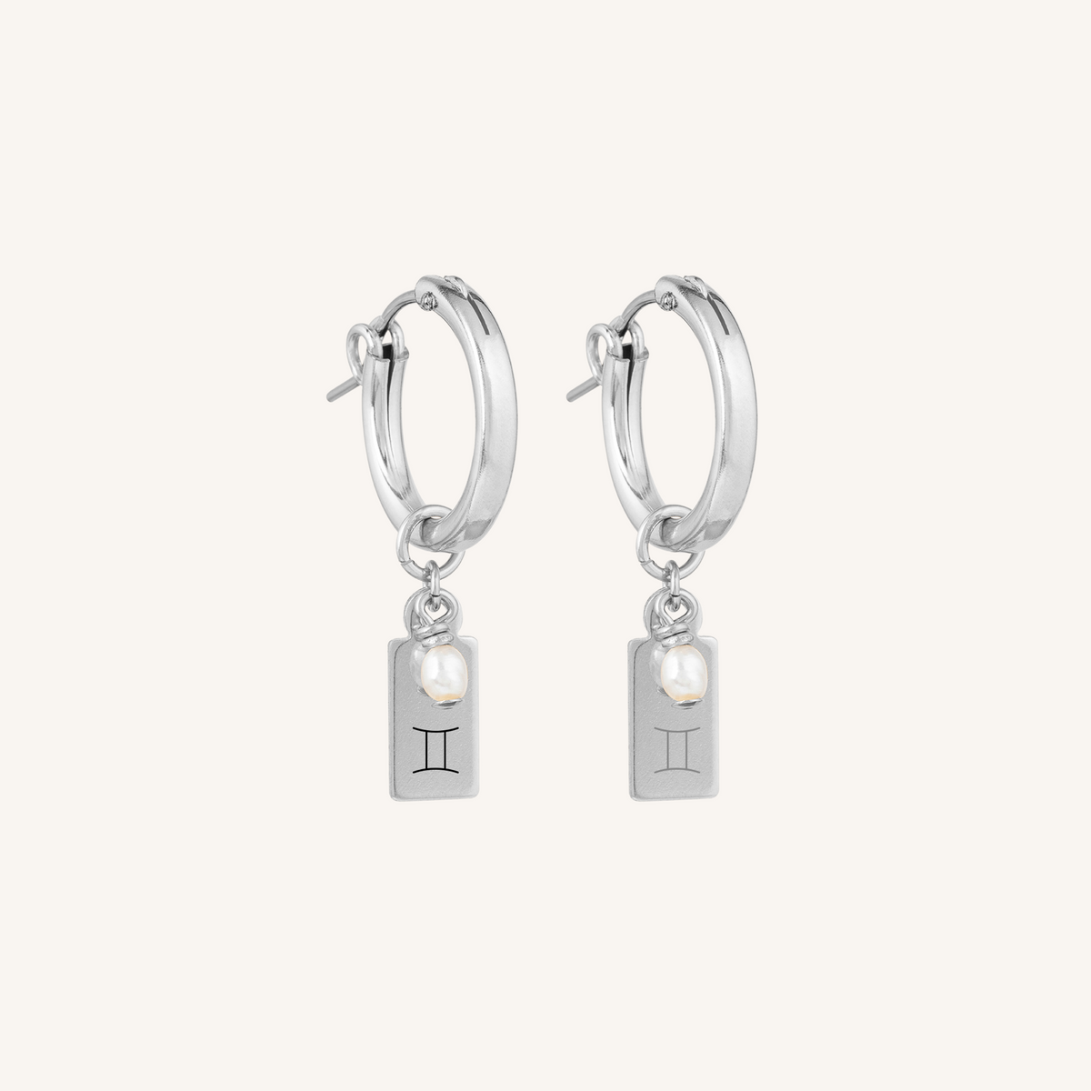 Star Sign Earrings - Silver