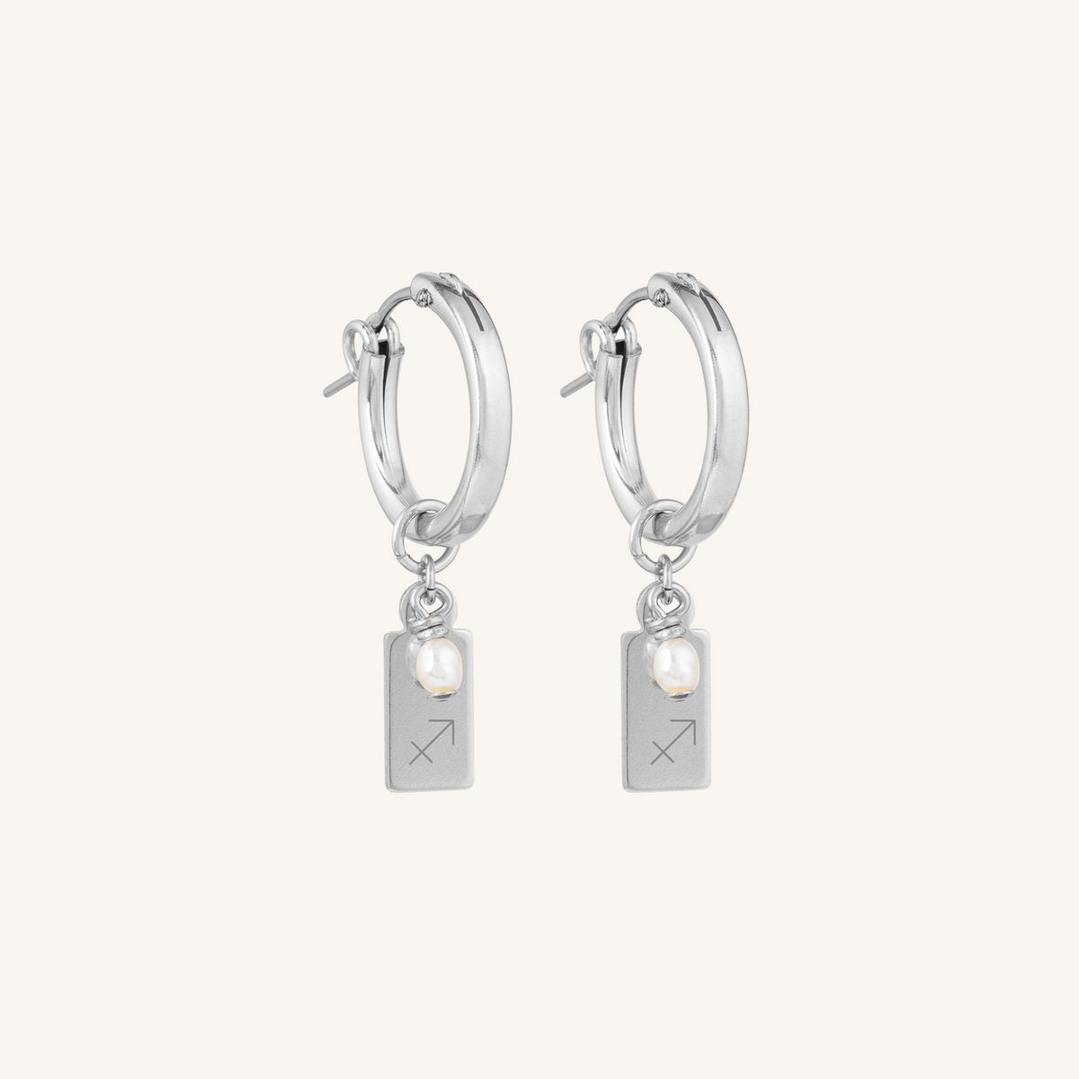 Star Sign Earrings - Silver