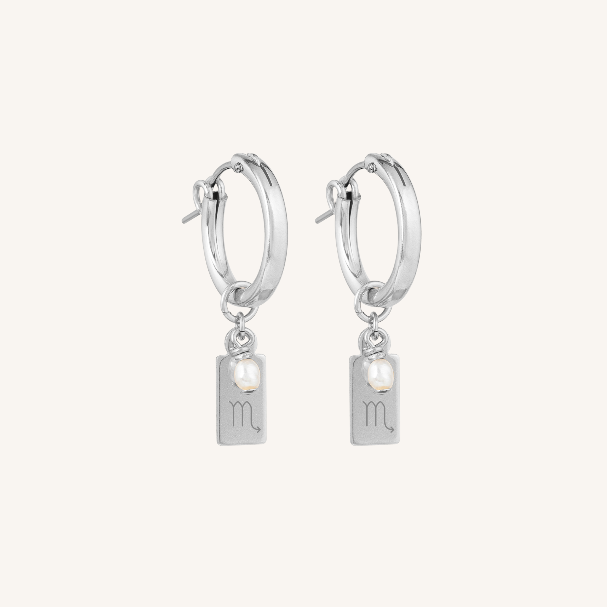 Star Sign Earrings - Silver