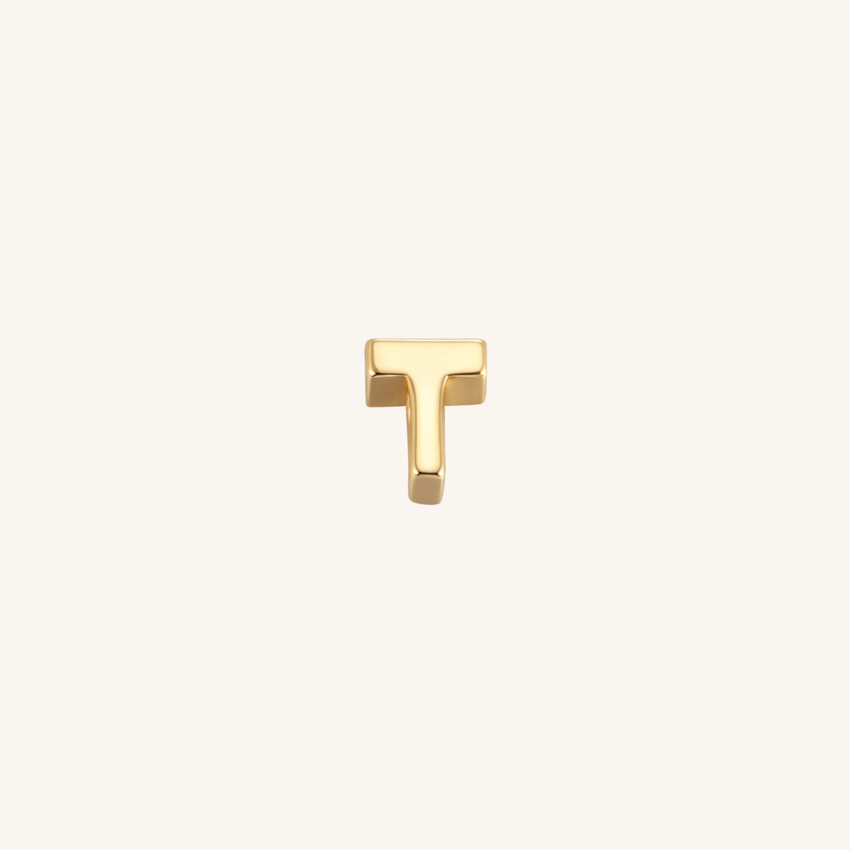 Letter T charm