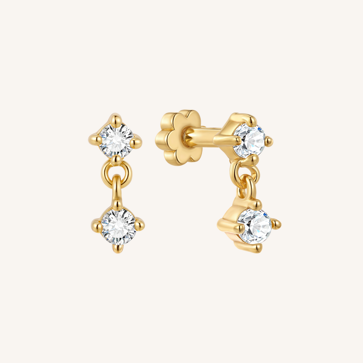 Twilight Flat Back Earrings - 14k Gold Filled