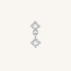 Twilight Flat Back Earrings | SINGLE - 925 Sterling Silver