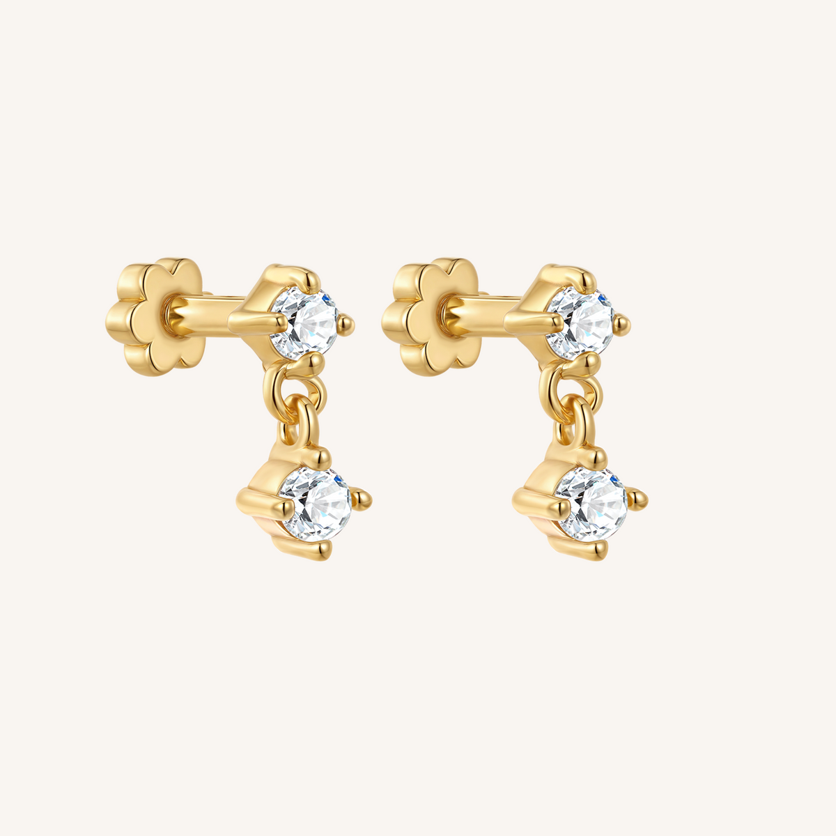 Twilight Flat Back Earrings - 14k Gold Filled