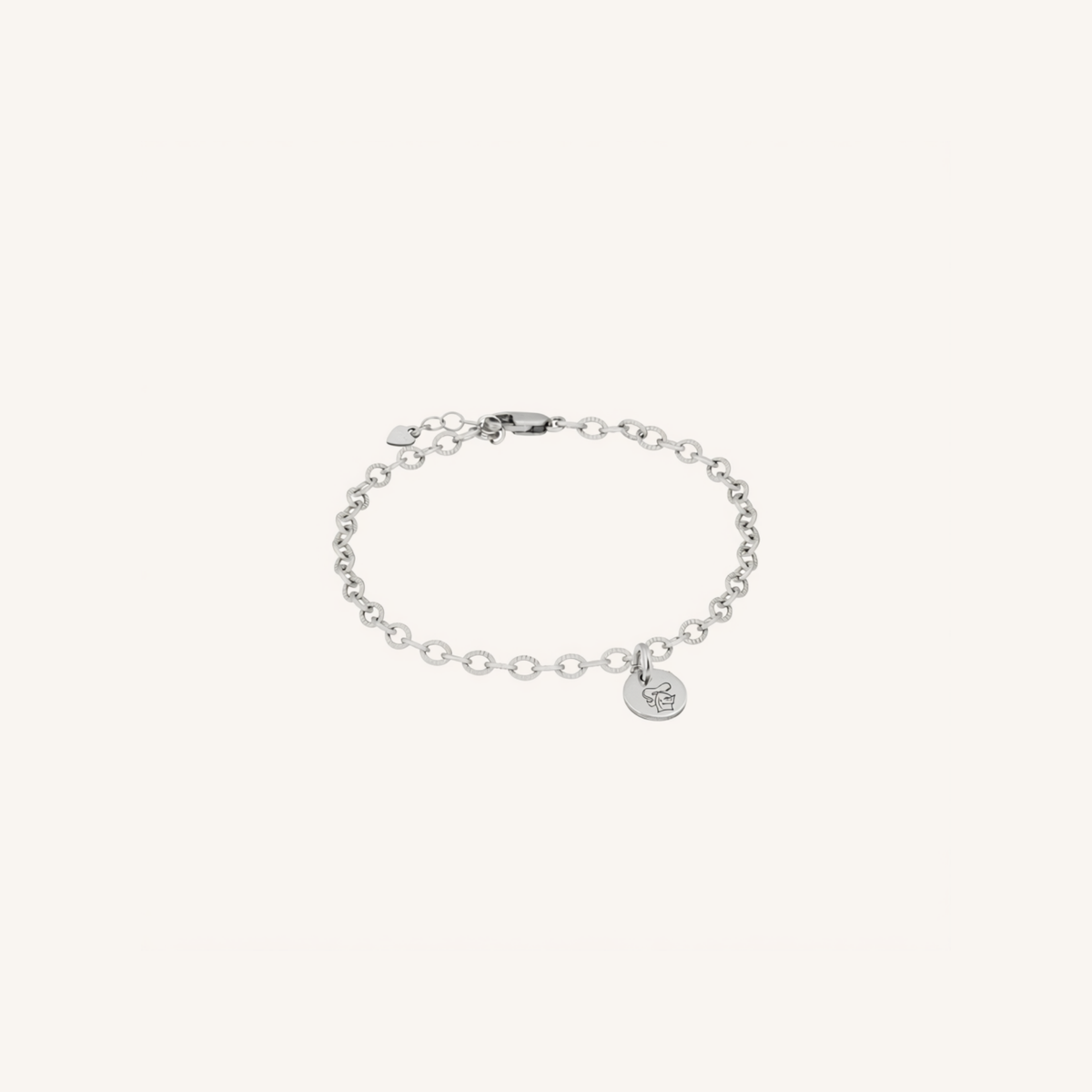 Newcastle Knights Engravable Circle Charm Bracelet - LIMITED EDITION - Silver