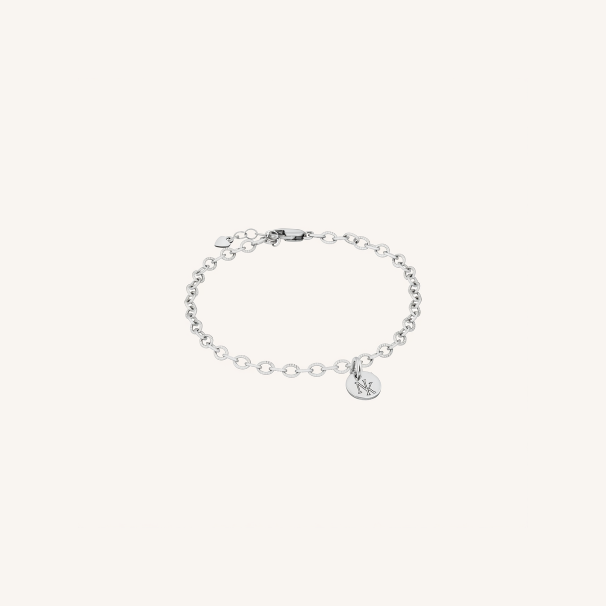 Newcastle Knights Engravable Circle Charm Bracelet - LIMITED EDITION - Silver