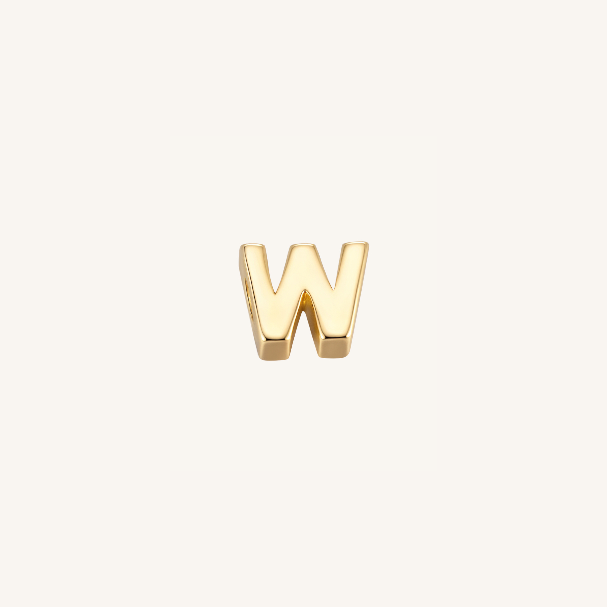 Letter W charm