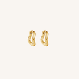 Wave Huggies - 14k Gold Filled Earrings