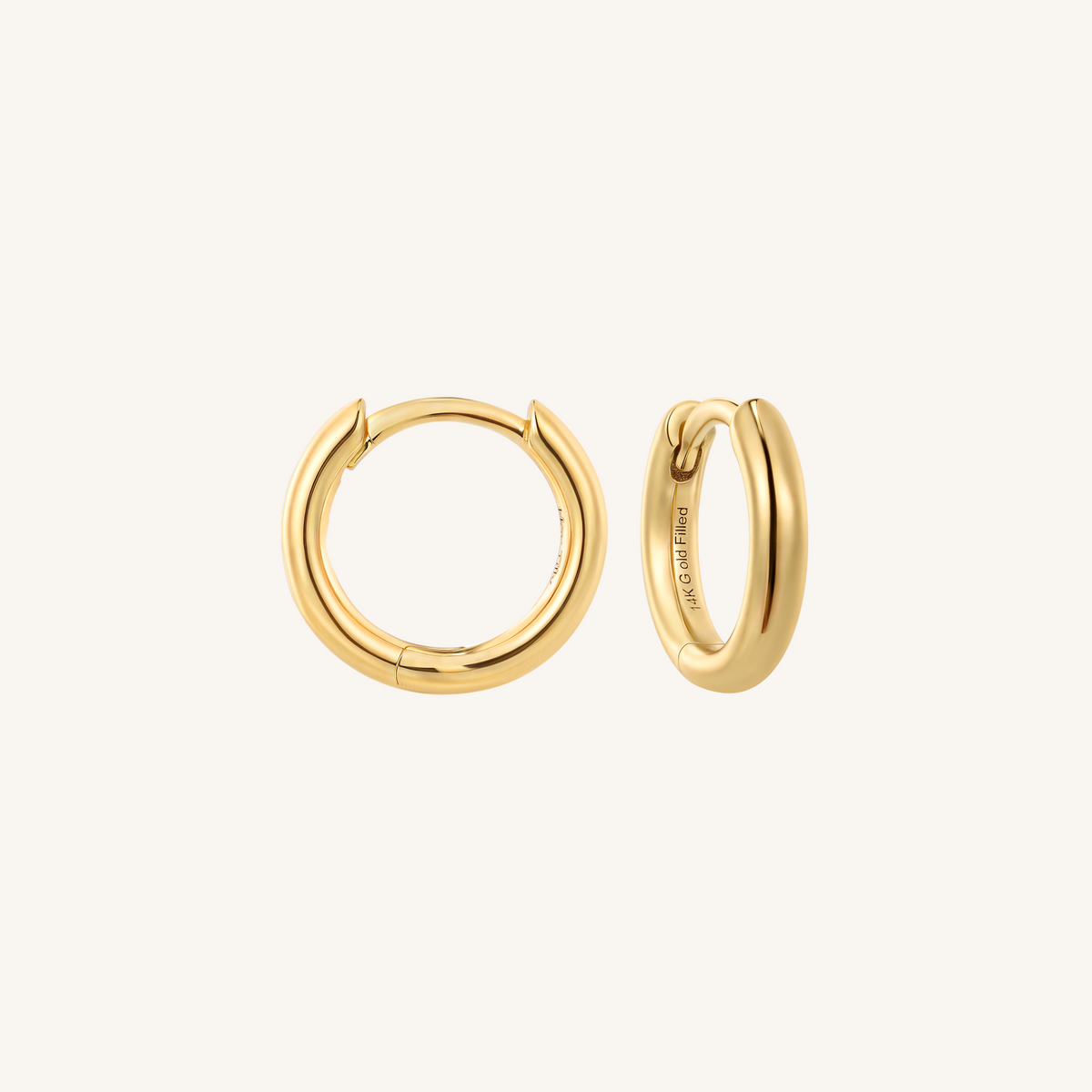 Willow Everyday Huggies Small Hoop Earrings - 14k Gold Filled