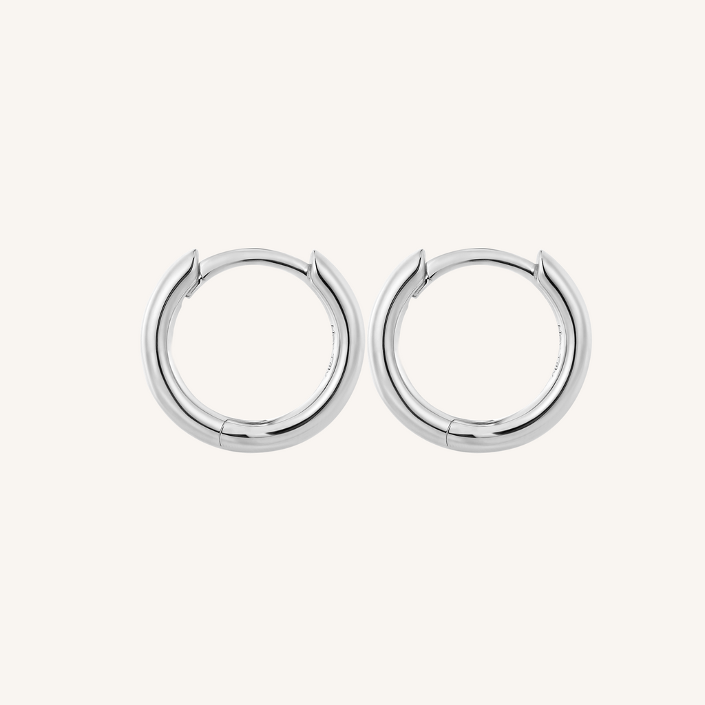 Willow Everyday Huggies Small Hoop Earrings - 925 Sterling Silver