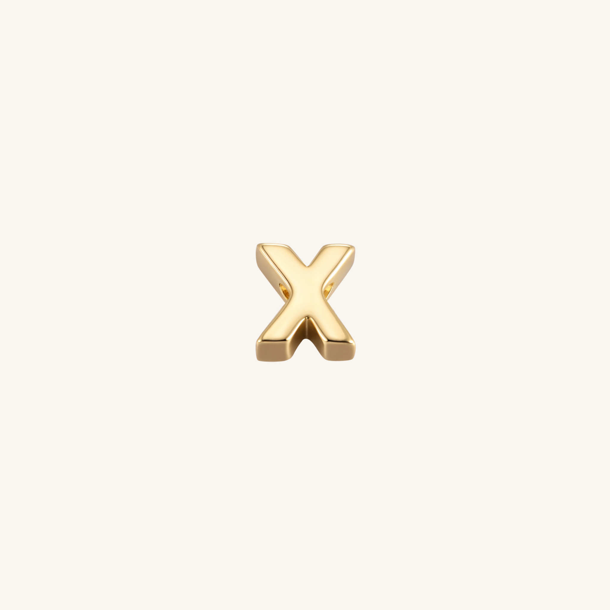 Letter X charm