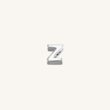 Letter Z charm in silver