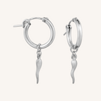 Chilli Hoop Earring - Silver