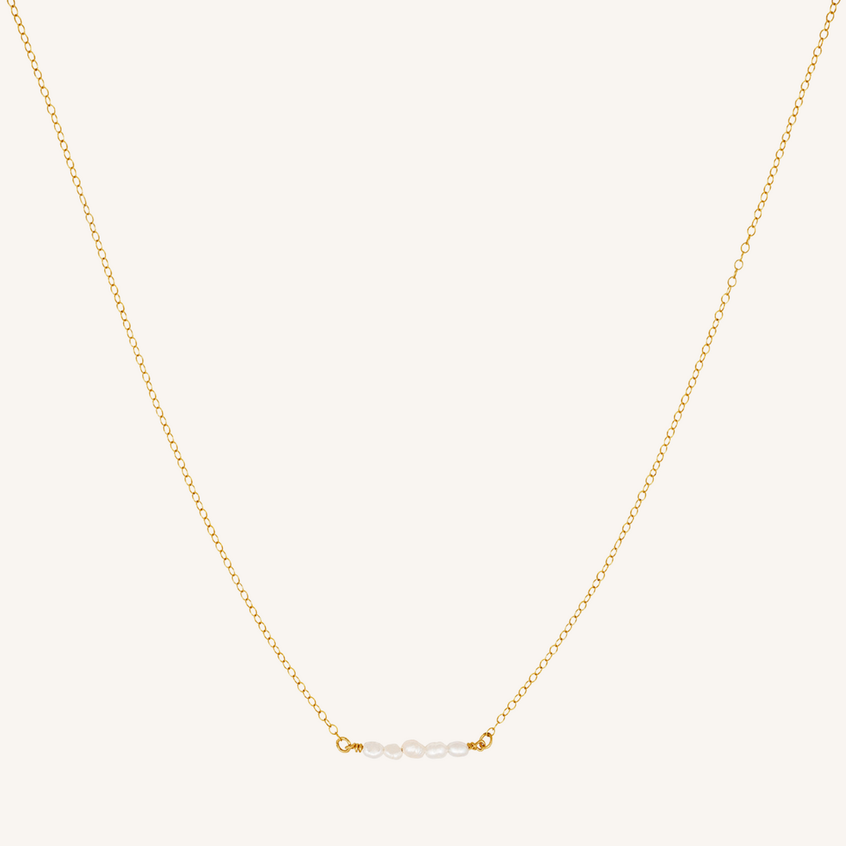 Cici Freshwater Pearl Necklace - Gold