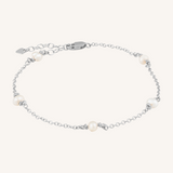 Cleo Freshwater Pearl Bracelet - Silver