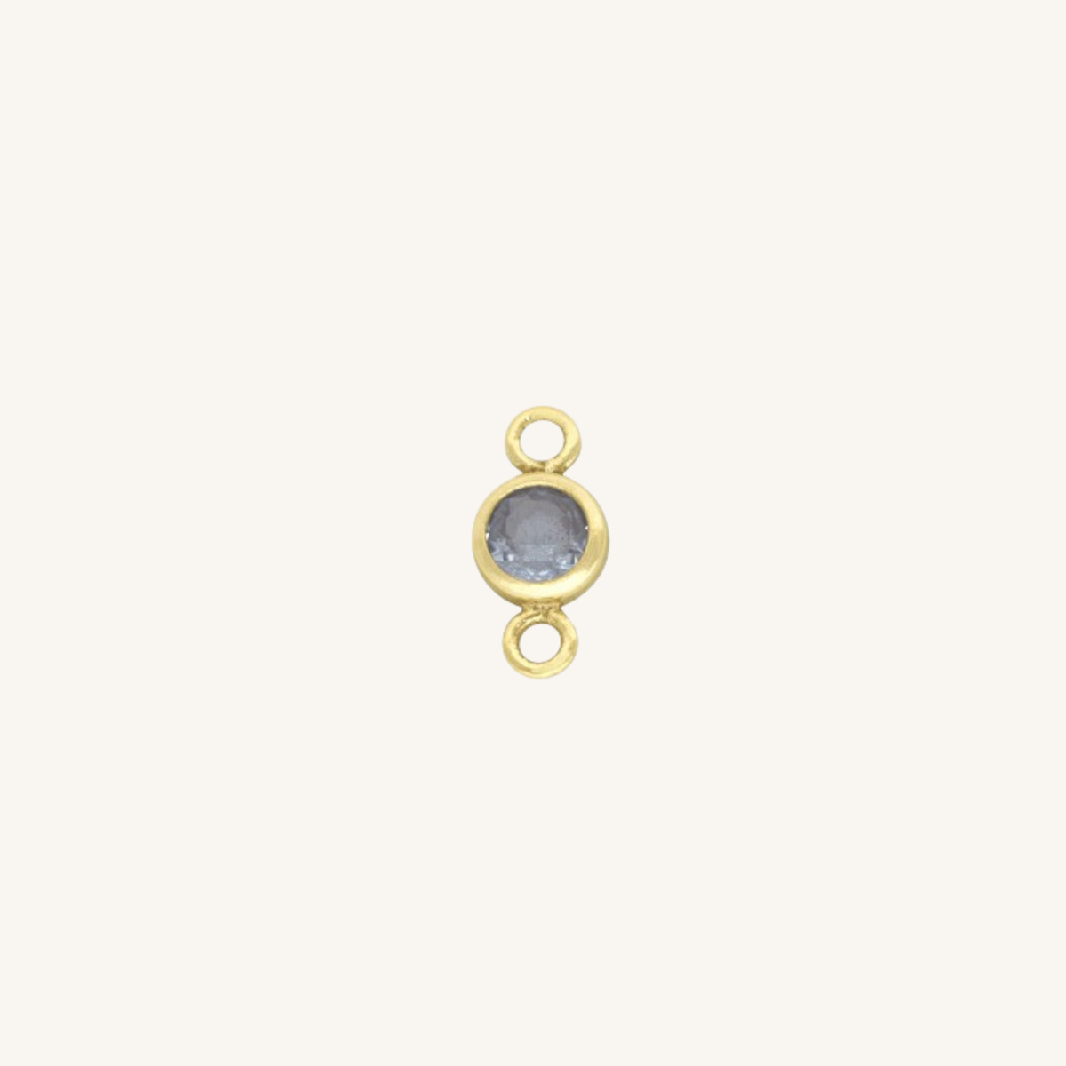 December connector charm in gold