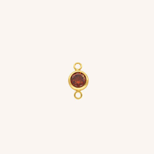 january connector charm in gold