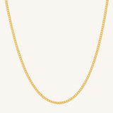Clio Large Curb Necklace - Gold