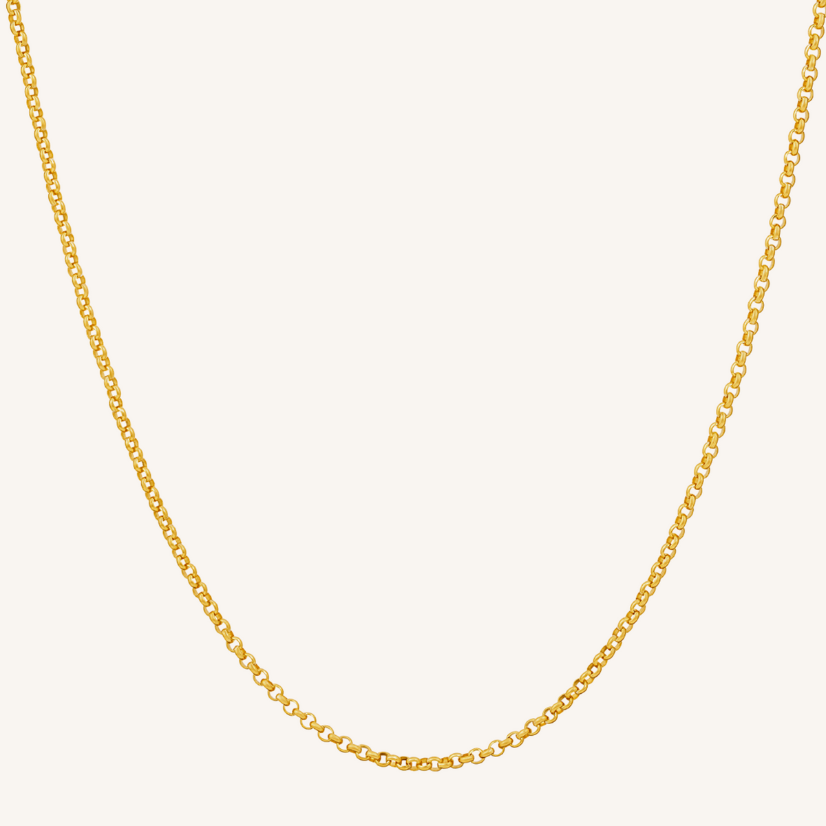 Gia Large Rolo Necklace - Gold